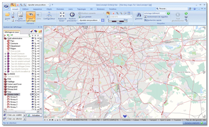 Aperçu du SIG Geoconcept